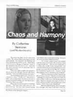 Chaos and Harmony